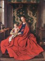 Virgen con el Niño leyendo Renacimiento Jan van Eyck